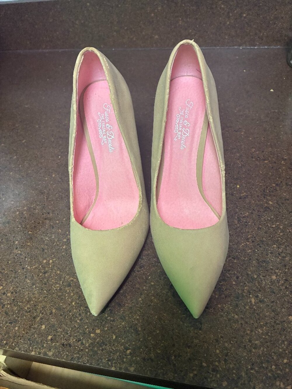 Fusco & Daniela Beige Plain Pumps